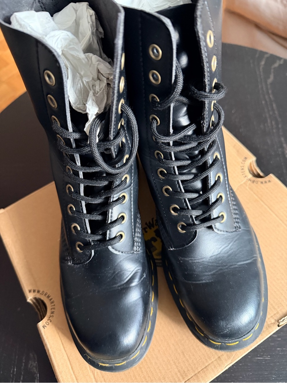 Dr. Martens Vegan 1490 Felix Mid Calf Boots – Men’s Size 9/Women’s Size 10 - Picture 6 of 10